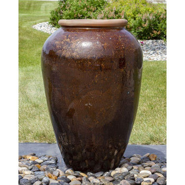 Tuscany FNT40757 Ceramic Triple Vase Complete Fountain Kit Vase Fountain Blue Thumb